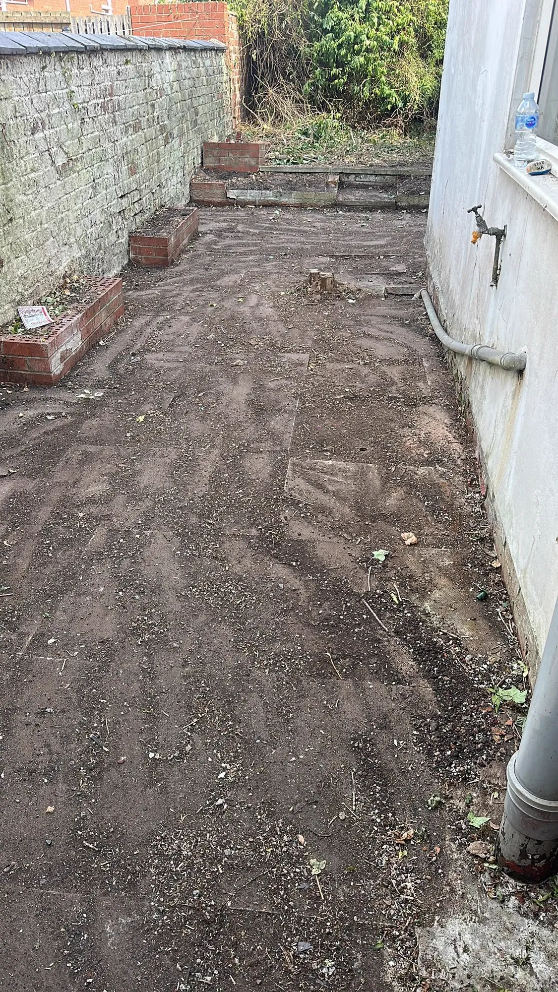 Garden waste and unwanted materials cleared from a property